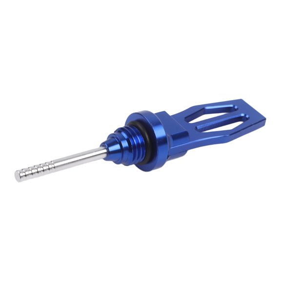 Motorcycle Engine Oil Dipstick Made Of Aluminum Alloy With Non Slip Grip And Clear Level Markings for Various Motorcycle Models For And Tuning(Blue)
