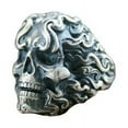 thumbnail image 1 of Roarsilver Motorcycle Enthusiast's Choice: 925 Sterling Silver Skeleton Rider Ring | 11.5, 1 of 5