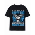 thumbnail image 1 of Motorcycle Enthusiast's Happy Ride T-shirt, 1 of 6