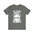 thumbnail image 1 of Motorcycle Enthusiasts and Beard Lovers, Fun Motorcycle Beard T-Shirt Gift, 1 of 4