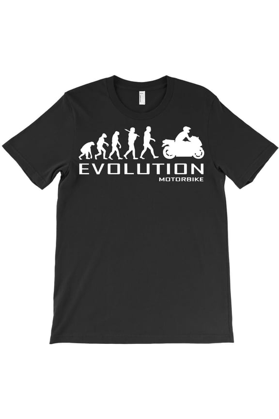 Motorcycle Evolution Themed Funny and Cute Themed Gift for a Biker H17051 Unisex T-Shirt, Up to 5XL Available