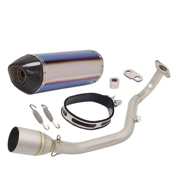 Motorcycle Exhaust Full System Link Pipe Slip On For Yamaha 125cc BWS125 Modified Moto Muffler Accessories