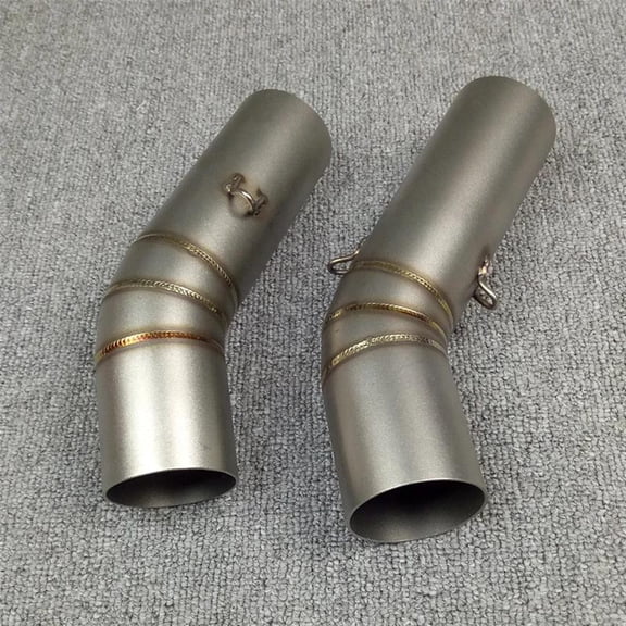 Motorcycle Exhaust Middle Pipe Round Muffler For Ducati 848 Slip-On Connect Muffler Link Accessories