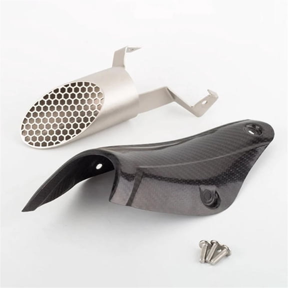 Motorcycle Exhaust Modified With Carbon Fiber Heat Shield Middle Link Pipe For MT09 MT-09 FZ09 XSR900 2017-2020