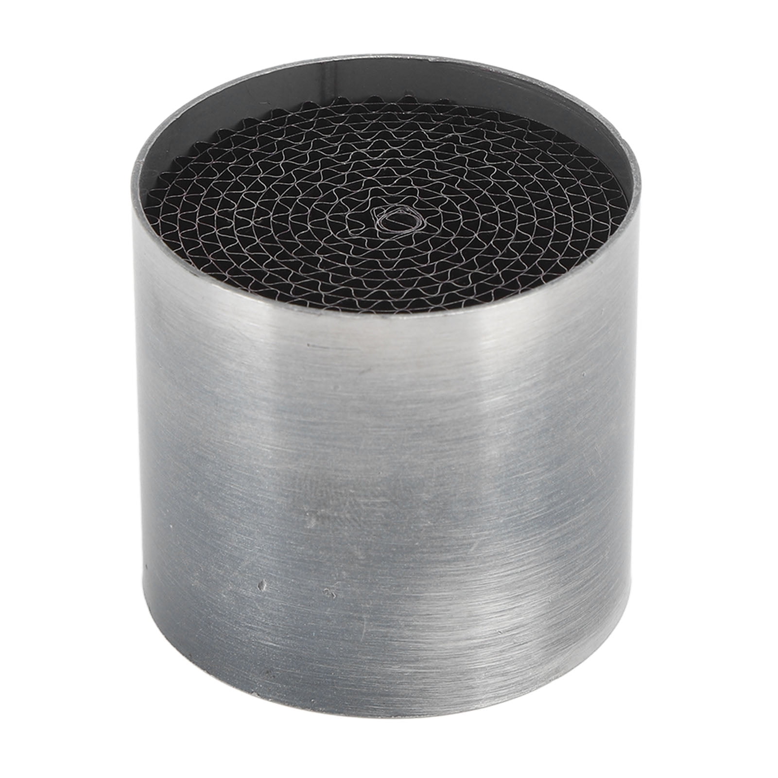 Motorcycle Exhaust Pipe Catalyst Stainless Steel Front Middle Exhaust Muffler Catalyst Universal For Motorbike 53X50Mm/2.08X1.96In