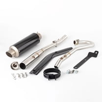 Motorcycle Exhaust Pipe Full Systems Carbon Fiber Pipe Muffler Slip-on For Cross Cub110 CC110 2018 2019-2023