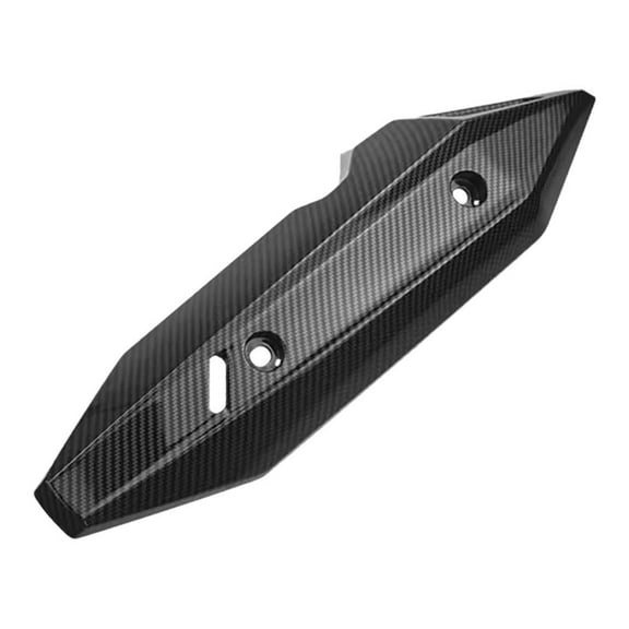 Motorcycle Exhaust Pipe Protector - Robust ABS Plastic Guard for Safe Riding, Stone Damage Prevention, Stylish Design