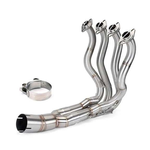 Motorcycle Exhaust Pipe Systems Front Middle Link Pipe Muffler Parts For Kawasaki ZX6R ZX636 2009 2010-2022