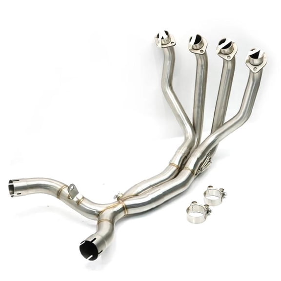 Motorcycle Exhaust Pipe Systems Modified Front Link Pipe Double Exhaust For Kawasaki Z1000 2010 2011-2020