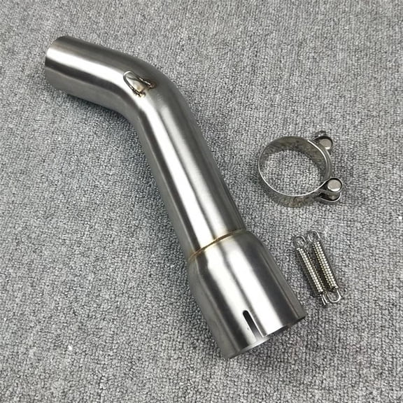 Motorcycle Exhaust System Link Pipe Without Exhaust Mid-Pipe Round Muffler For Yamaha FZ1 FZ1N FZ1000 2006-2015