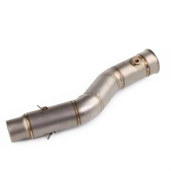 Motorcycle Exhaust System Middle Link Pipe Connecting Tube Slip On For Yamaha R1 2009 2010 2011 2012 2013 2014
