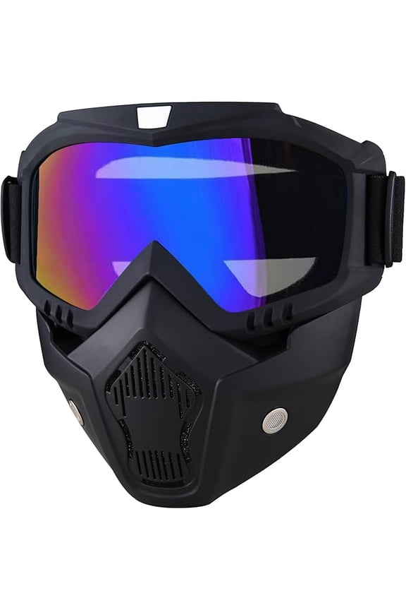 Motorcycle Face Mask Full Face,Dirt Bike Goggles Motocross, ATV, Offroad, Riding Racing Goggles for Men Women