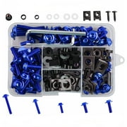Motorcycle Fairing Bolt Kit, 177pcs Motorcycle Windscreen Screws, Colorful Fasteners Fairing Bolts Nut Clips Kit for Most Motorcycles