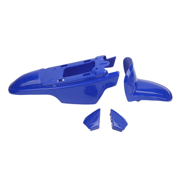Motorcycle Fairing Mudguard Kit Front & Rear Wheel Splash Guard Set for PW50 PY50 PEEWEE 50 Dirt Pit Bike (Blue, Front/Rear Pack)
