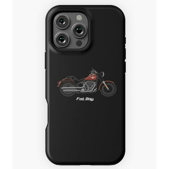 Motorcycle Fatboy 2017 Red N3245 Phone Case for iPhone 17 16 15 14 13 12 11 Pro Max