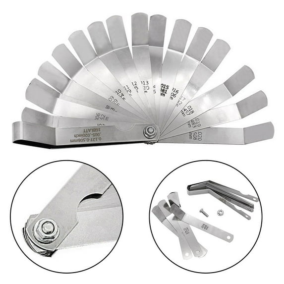 Motorcycle Feeler Gauge Engine Clearance Stainless steel 0.127-0.508MM