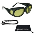 thumbnail image 1 of Motorcycle Fit Over RX glasses Yellow Lenses with Side Shields, 1 of 2