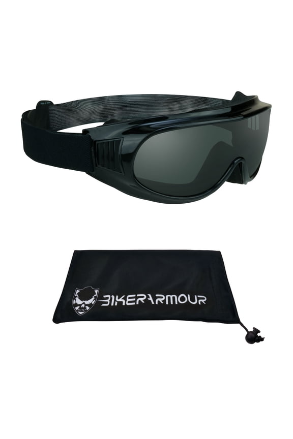 Motorcycle Fit Over Rx Glasses Goggles. Safety Polycarbonate lens.