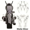 thumbnail image 1 of Motorcycle Flame Sticker for Gas Tank & Fender Decals Vinyl Matte silver, 1 of 5