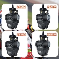 Motorcycle Flat Curtain Carburetor Scooter 2T 4T PWK 24 26 28 30mm Power Jet High Performance Dirt Bike Motocross Carburetor Set