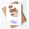 thumbnail image 1 of Motorcycle Flower Text Pattern Illustration Welcome Back Greeting Cards Envelopes Blank, 1 of 4