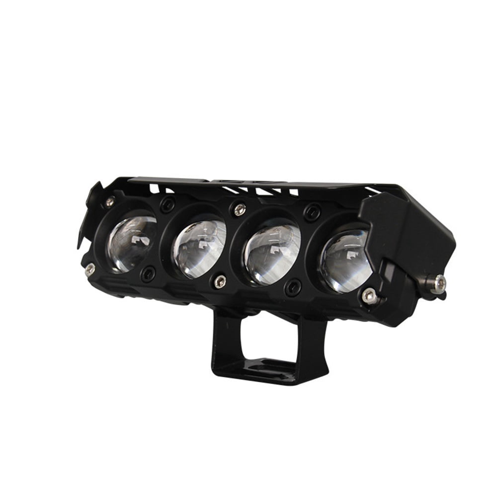 Motorcycle Fog Lights, 35W 4200LM Dual Color White Amber Driving Auxiliary Pod Light,2 pcs LED Light Bar for Motorbike SUV ATV Truck Boat Tractor Forklift