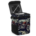 thumbnail image 1 of Motorcycle Foldable Car Trash Can with Lid, Leak-Proof Hanging Storage Bag - Car Trash Bin, Mini Trash Can, 1 of 6