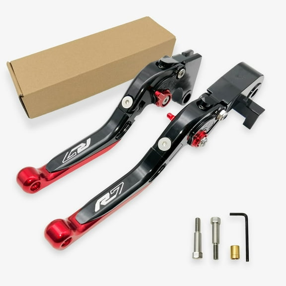 Motorcycle Folding Extendable Adjustable Clutch Brake Lever Compatible with YZF-R7 2021 2022 2023 2024 2025 R7 (Black)