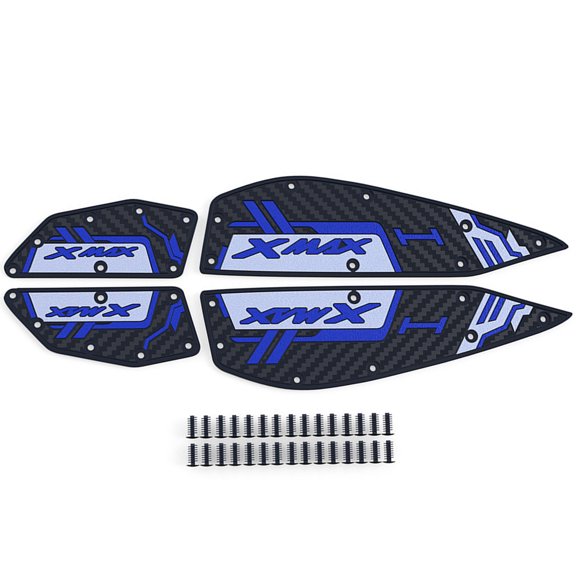Motorcycle Foot Pads Not Skid Rubber Construction Footboard Step Foot Footrest Pegs Plate Pads For Xmax300 2020-2024