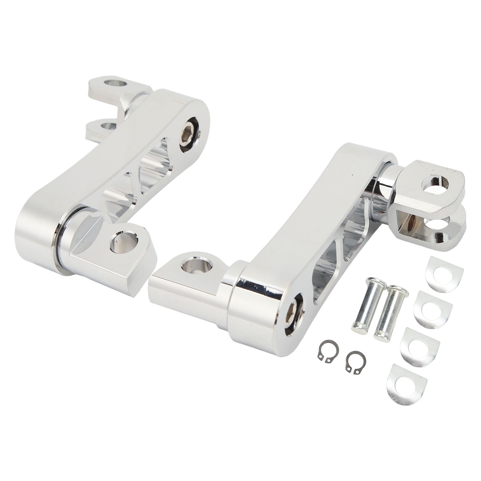 Motorcycle Foot Peg Highway Bracket 360° Adjustable Rugged Foot Peg