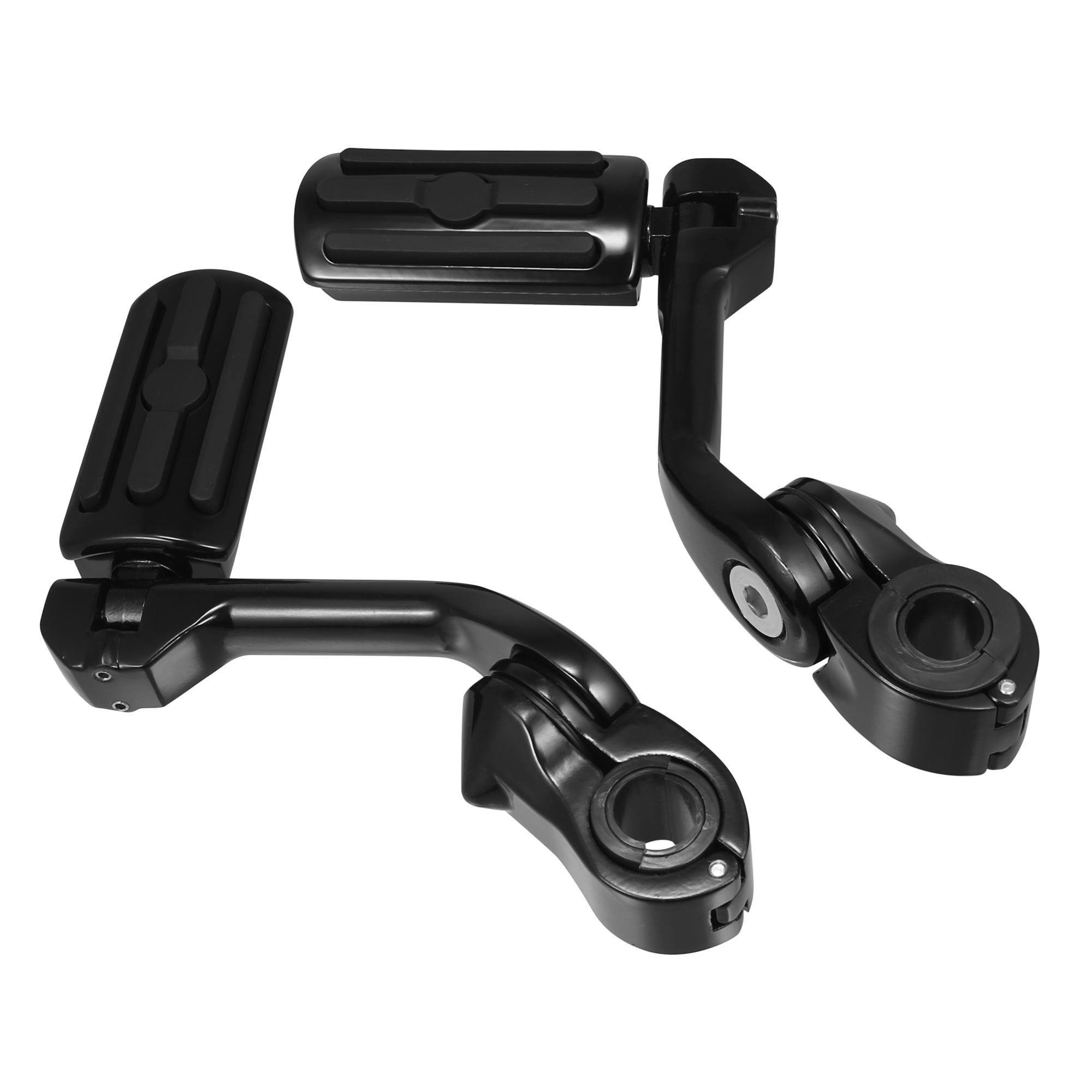 Motorcycle Foot Pegs Angled Highway Engine Guard Universal Foot Pegs