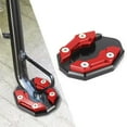 thumbnail image 1 of Motorcycle Foot Support Pad Aluminum Alloy Pedal Base, Enlarged Non Slip Side Stand Pad for Stable Parking, Universal Kickstand Plate for Motorbike and Bicycle Use, 1 of 6
