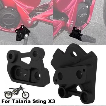 JXR Black Footpegs Bracket Holder For Talaria Sting / Sting R – Durable Frame Mounts