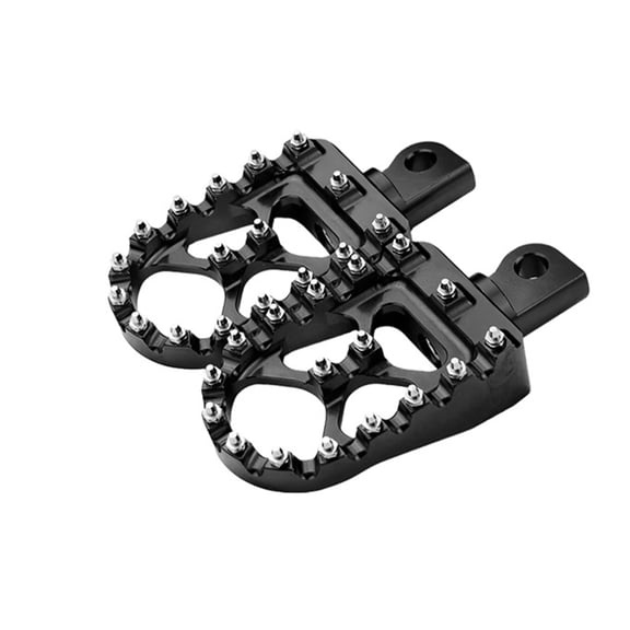 Motorcycle Footrests Heavy Duty Aluminum Alloy Enhanced Traction Surfaces Broad Compatibility Easy Installation 2pcs