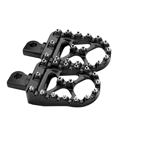Motorcycle Footrests Heavy Duty Aluminum Alloy Enhanced Traction Surfaces Broad Compatibility Easy Installation 2pcs