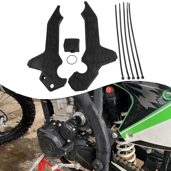 Motorcycle Frame Guard Protector Plate For HONDA CRF300L ABS Easy Install Body Fairing Cover Accessory Engine Crash Bar Black Red Blue White ABS(Black)