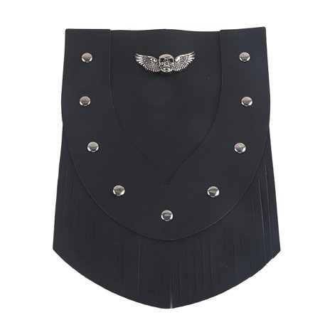 Motorcycle Front Fender Mud Flap With Tassel Motorcycle Modification Accessories(black)