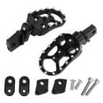 Motorcycle Front Foot Pegs Pedals Footrests with Nonslip Teeth