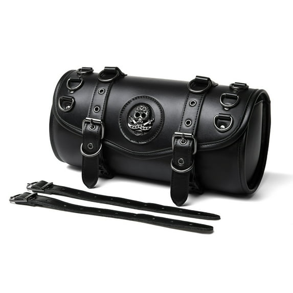 Motorcycle Front Fork Tool Bag PU Saddlebag Suitable for Bikers Storage Needs, Daily Commute, Handlebar Storage