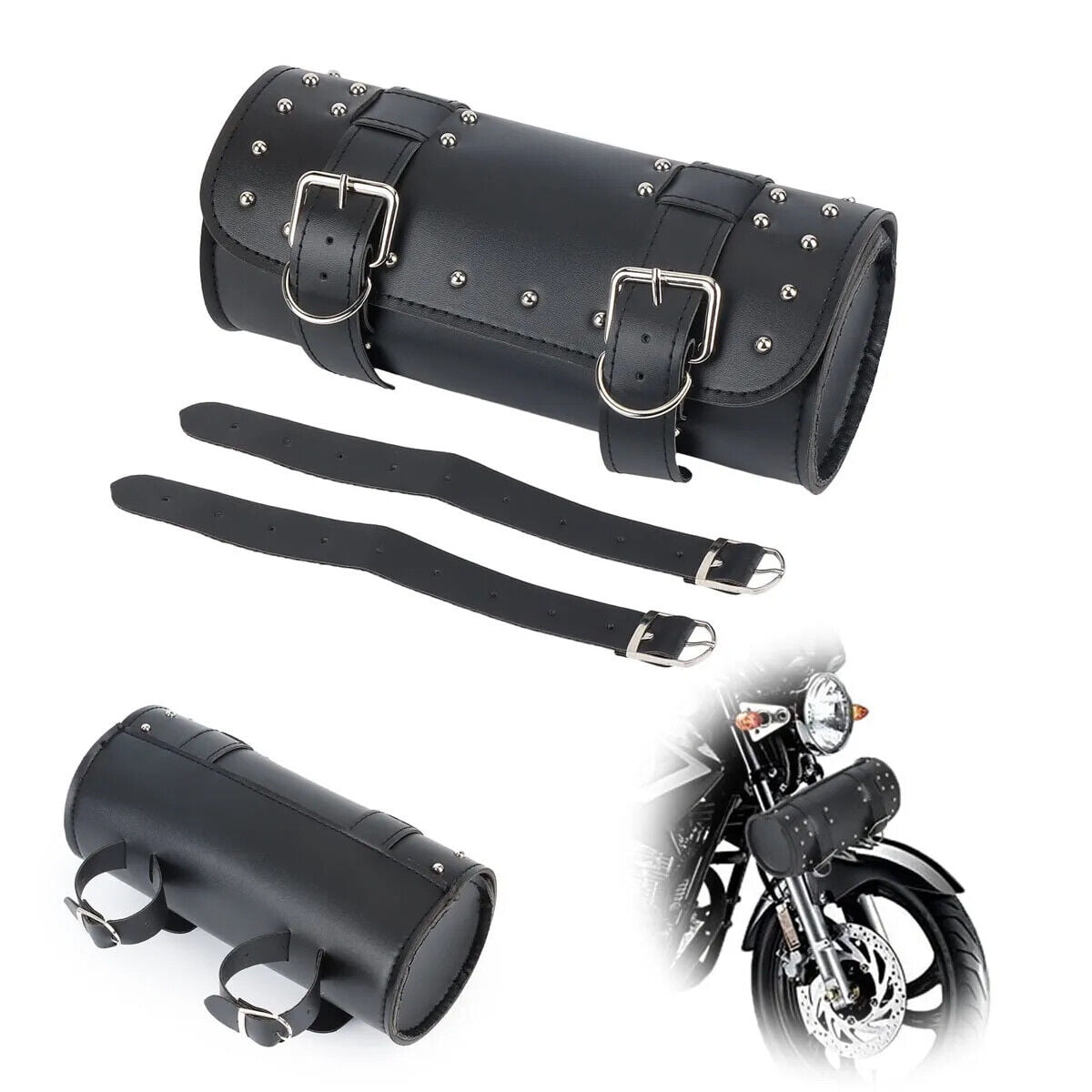 Motorcycle Front Fork Tool Bag SaddleBag Storage Pouch Luggage