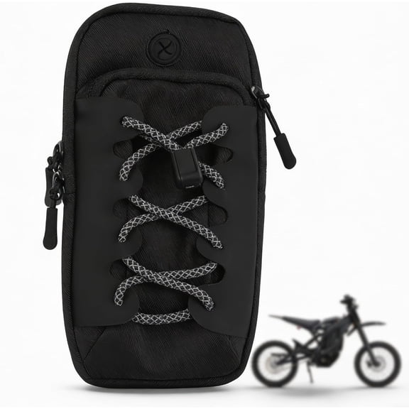 Motorcycle Front Frame Bag - Waterproof Nylon Battery Cover Storage for Surron & Ultra Bee Electric Dirt Bikes, Ebike Phone & Tool Pouch with Elastic Strap(1Pcs,C)