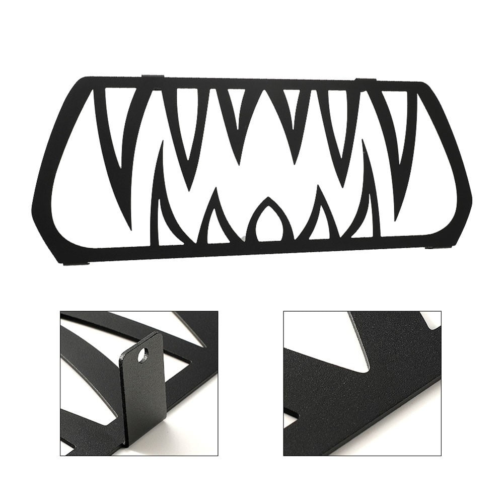 Aluminum Front Grille Teeth Insert For Can-Am Ryker (Black) - Powder Coated & Rustproof - View #6