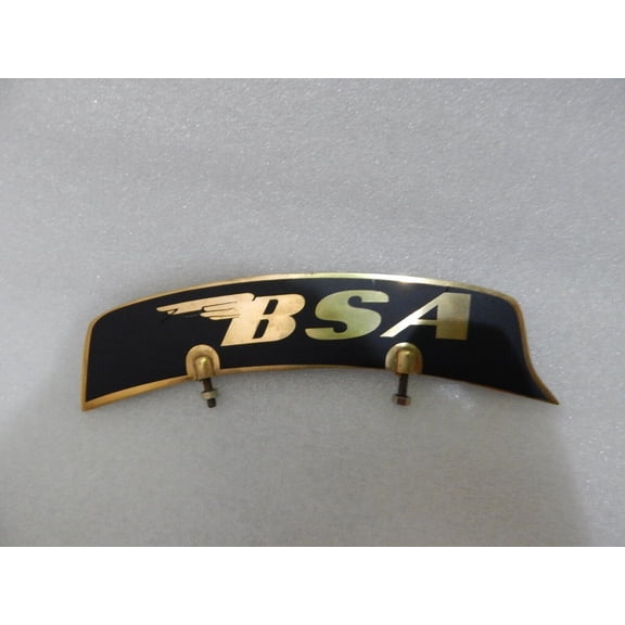 Motorcycle Front Mudguard/Fender Brass Number Plate Suitable BSA All Motorcycles