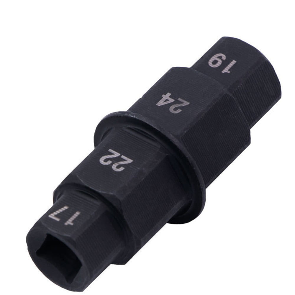 Motorcycle Spindle Bolt Removal Tool 4-in-1 Motorcycle Axle Tool (17/19/22/ 24mm) - BMW, Yamaha, Kawasaki Compatible - Hexagonal Front Wheel Removal Kit Motorcycle Spoke Wrench - Foto 4