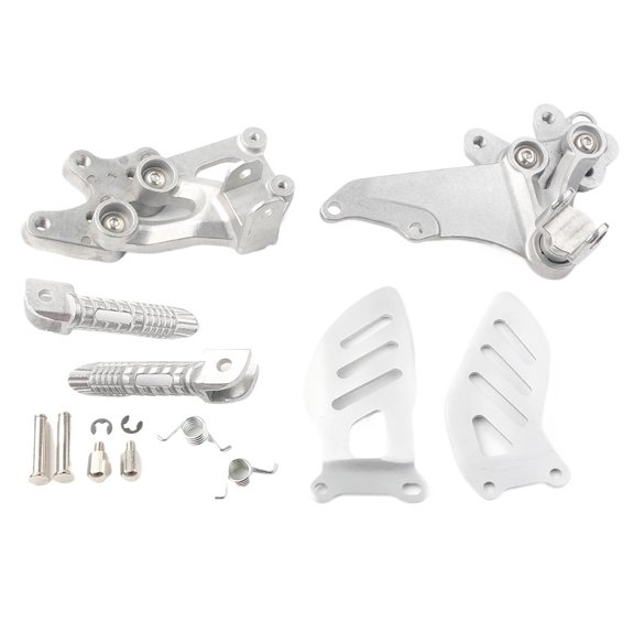 Motorcycle Front Rider Foot Pegs Left+Right Footrest w/ Brackets for SUZUKI GSXR 600 750 K6 K8 2006-2010