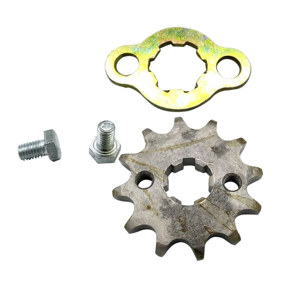 Motorcycle Front Sprocket Cog 17mm 428 12T Spare Repair Parts Set Accs with Sprocket