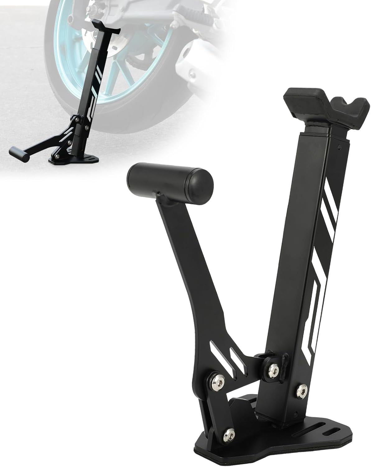Motorcycle Front and Rear Wheel Stand Lift,Universal Portable Height ...
