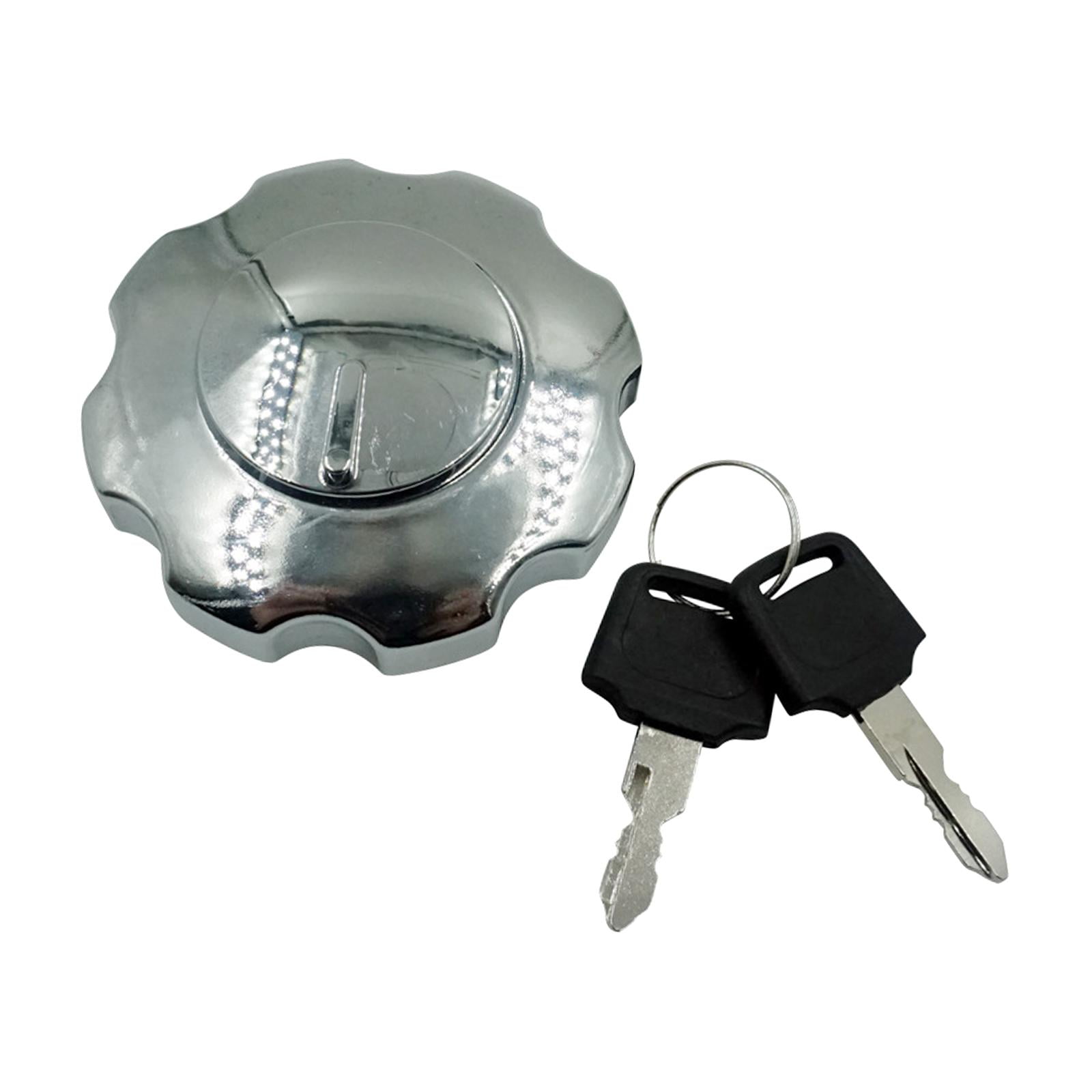 Motorcycle Fuel Cap Fuel Tank Cover with 2 Keys Replacement Easily Install Aluminum Alloy Locking Fuel Cap Repair Spare Parts