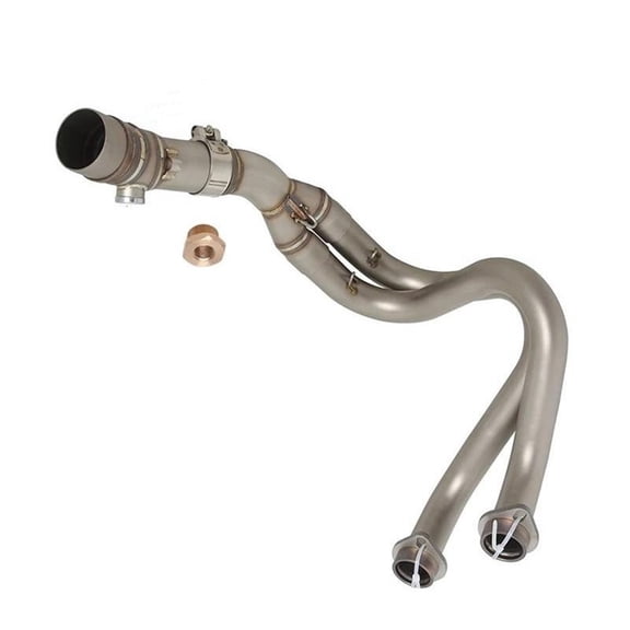 Motorcycle Full System Exhaust Tube Link Front Middle Pipe Parts For Kawasaki For Ninja 650 Z650 2017-2023