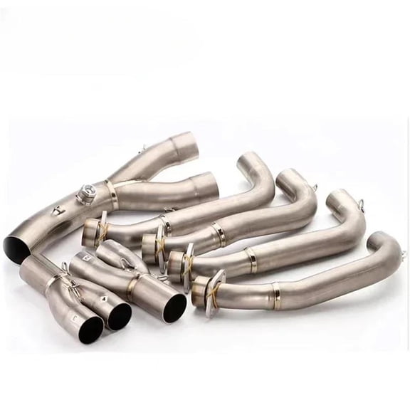 Motorcycle Full System Exhaust Tube Link Middle Pipe Accessories For Yamaha YZF R6 YZF-R6 2006 2007 2008-2014